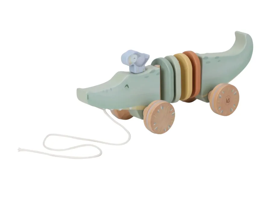 Coccodrillo trainabile in legno