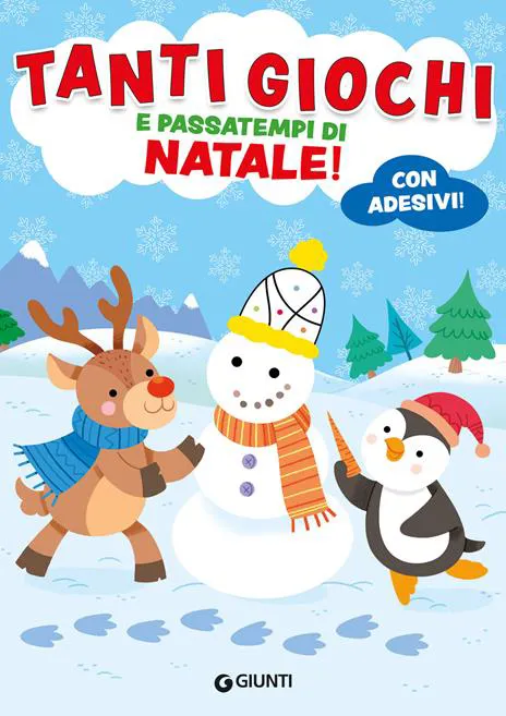Tanti giochi e passatempi di Natale! Con adesivi