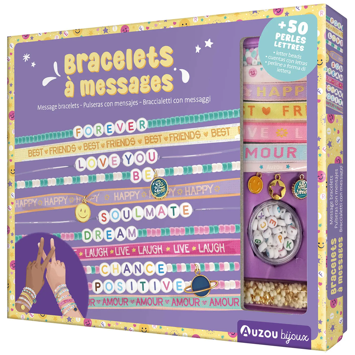 Kit braccialetti con messaggi