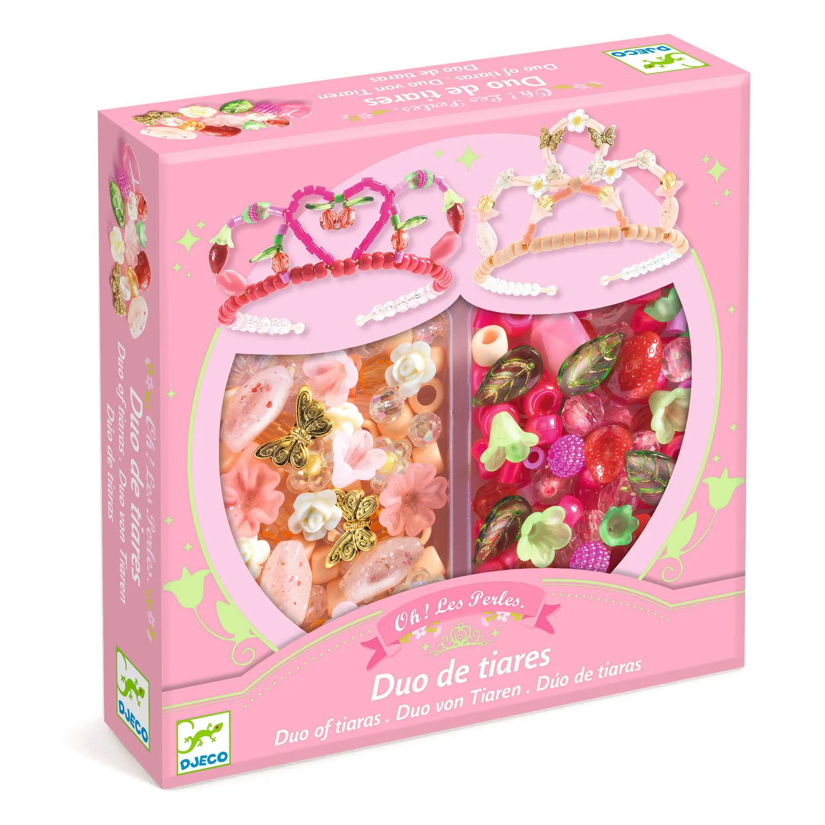 Set perline per tiare Rosa