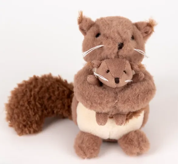 Peluche Scoiattolo con il cucciolo
