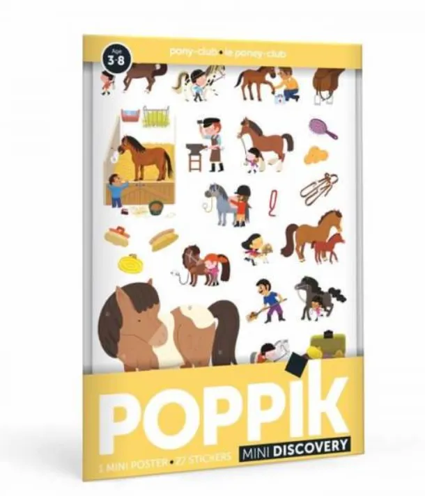 Piccolo Poster con adesivi - Pony Club