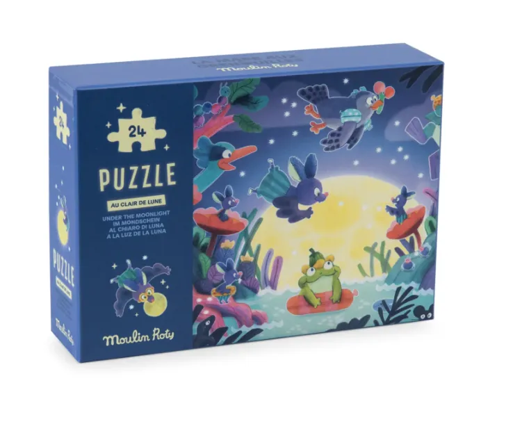 Puzzle fosforescente Al chiaro di luna, 24 pezzi