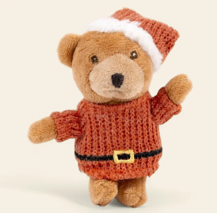 Mini peluche Orsetto Babbo Natale