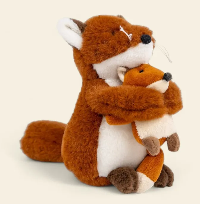 Peluche volpe con cucciolo