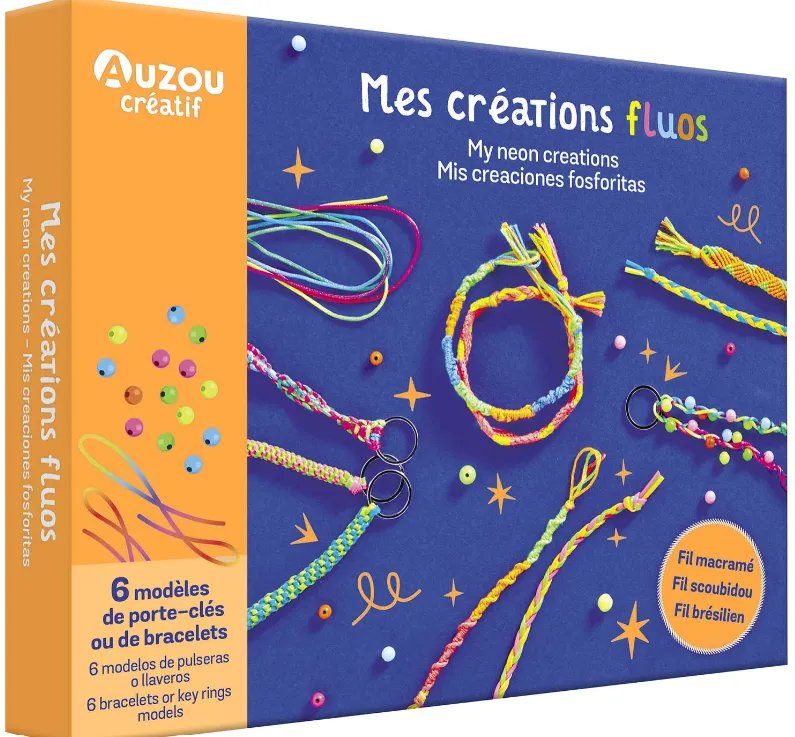 Scoubidou/braccialetti multicolor