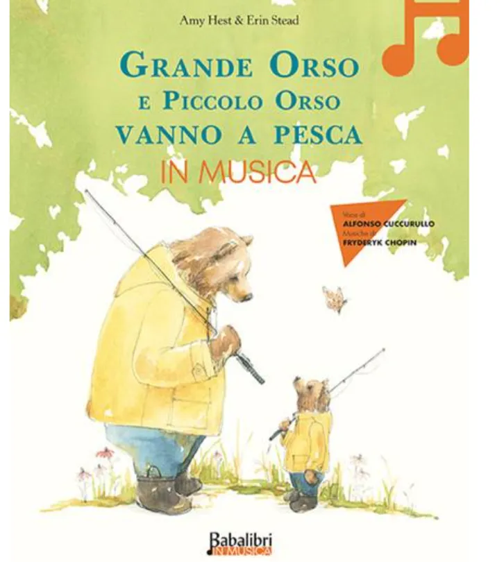 Grande orso e piccolo orso vanno a pesca in musica