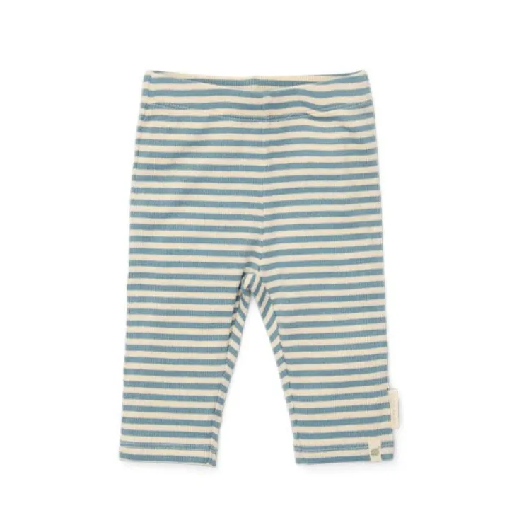 Pantaloni a righe azzurre 