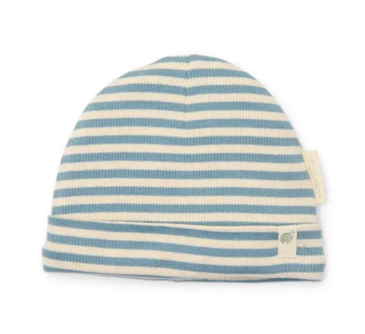 Cappello a righe azzurre