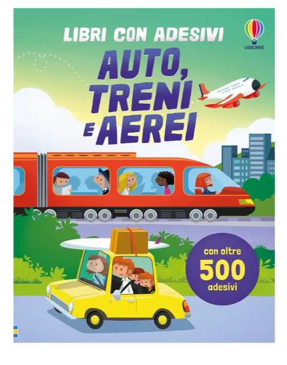 Auto, treni e aerei. Con adesivi