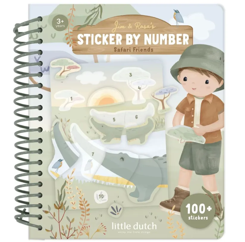 Libro di adesivi numerati - Jim