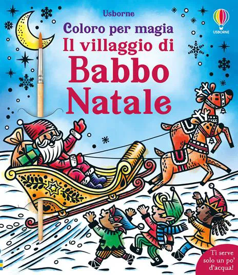 Il villaggio di Babbo Natale. Con pennello