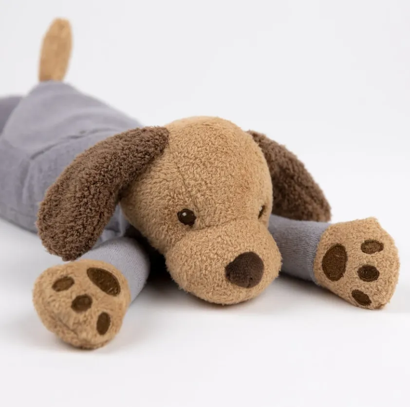 Peluche cane in pigiama (imbottito con peso aggiuntivo)